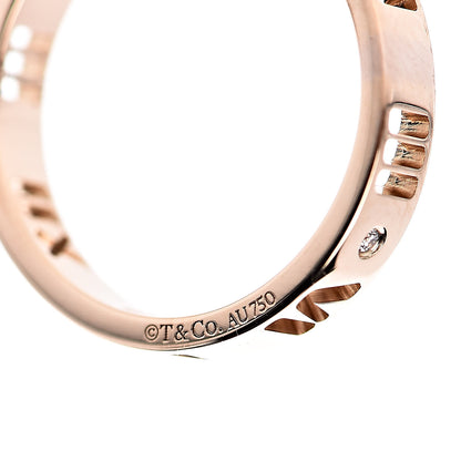 Tiffany 18K Rose Gold Diamond Atlas Pierced Ring 47 4 4 of 4