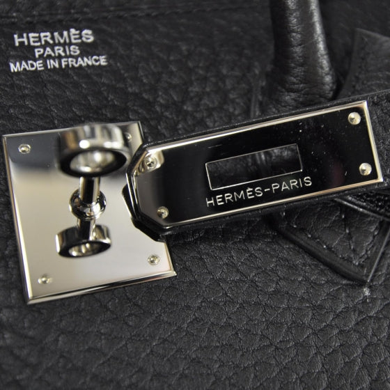 Hermes Taurillon Clemence BIRKIN 35 Black 8 of 9