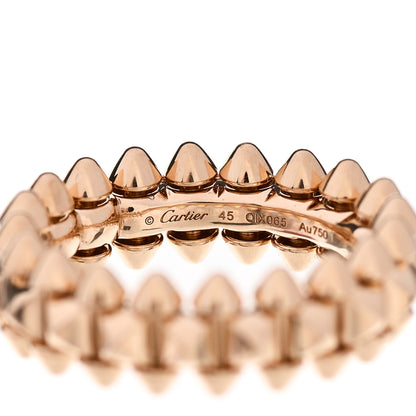 Cartier 18K Pink Gold SM Clash De Cartier Ring 45 3.25 4 of 6