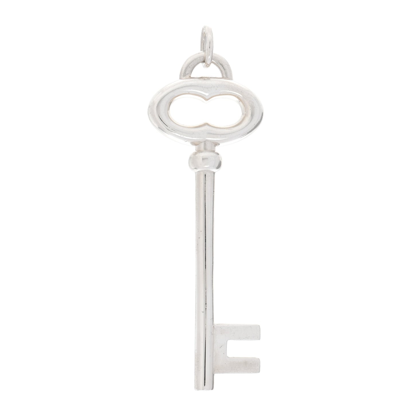 Sterling Silver Oval Key Pendant