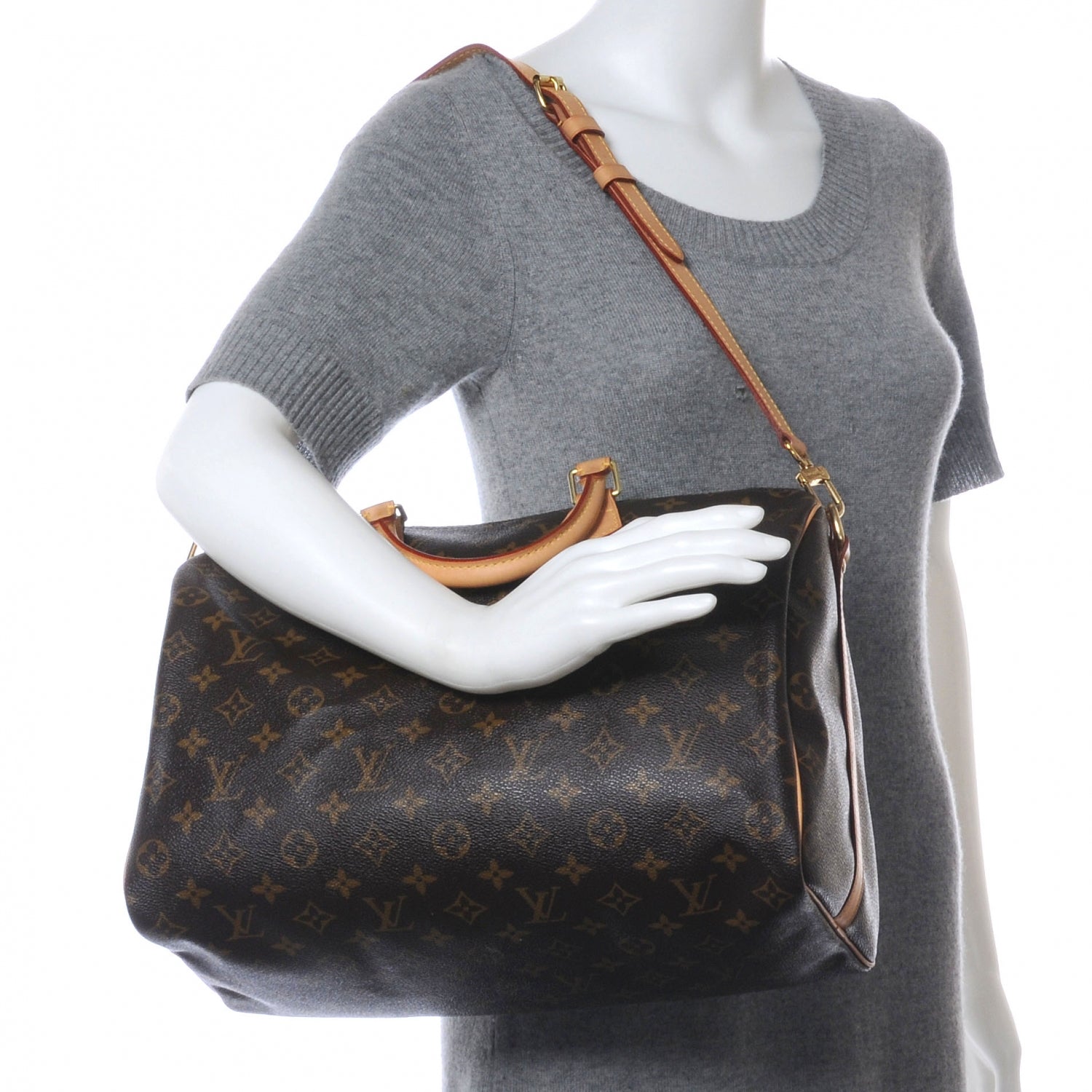 Louis Vuitton Monogram Speedy Bandouliere 35 2 of 7