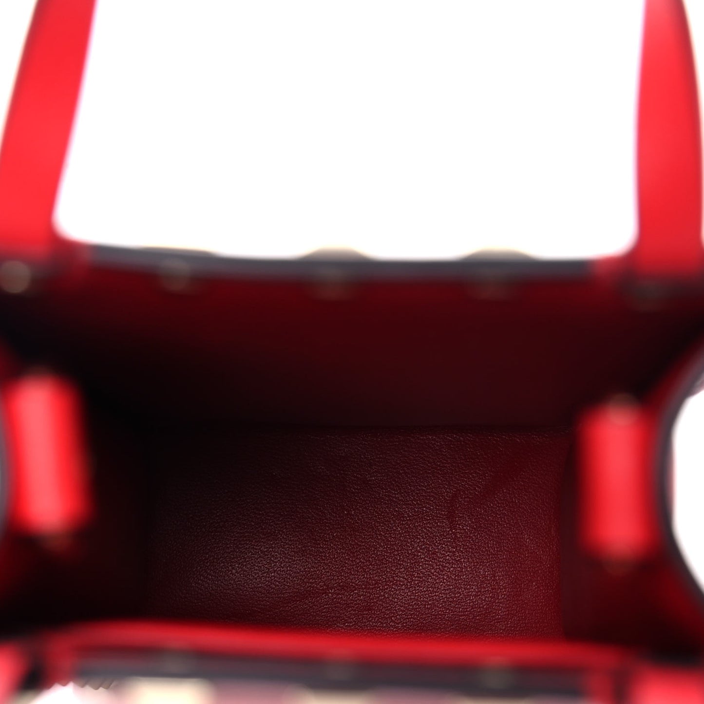 Calfskin Rockstud Phone Holder Red