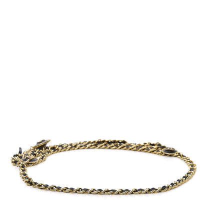 Chanel Lambskin CC Chain Belt Black Gold 2 of 9