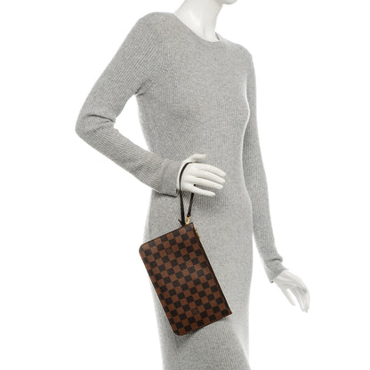 Louis Vuitton Damier Ebene Neverfull MM GM Pochette 2 of 7