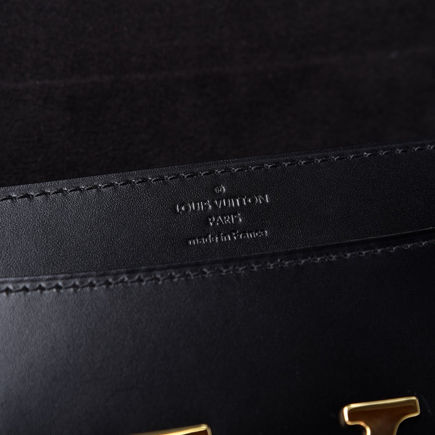 Calfskin Chain Louise MM Black