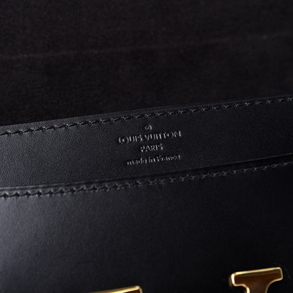 Louis Vuitton Calfskin Chain Louise MM Black 10 of 10