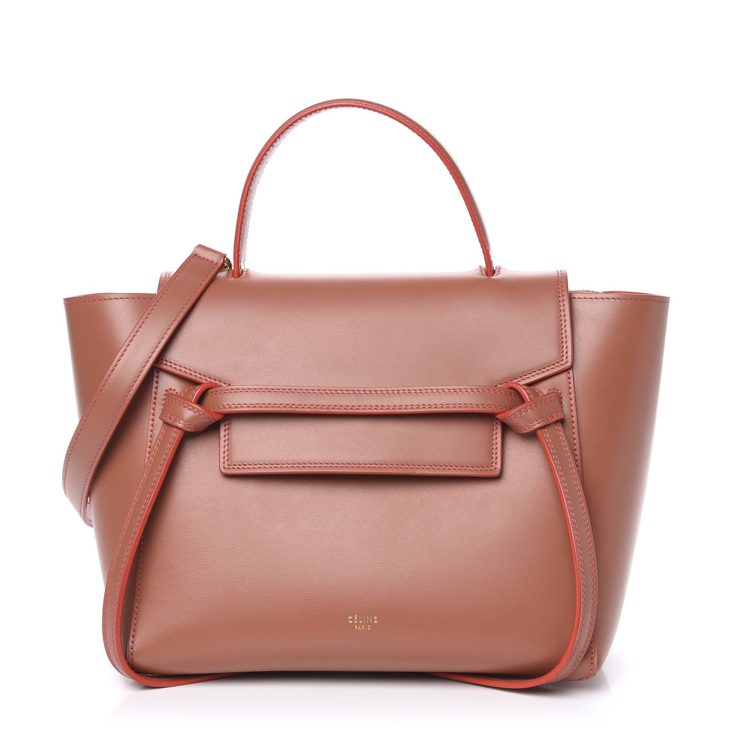 Smooth Calfskin Micro Belt Bag Terracotta