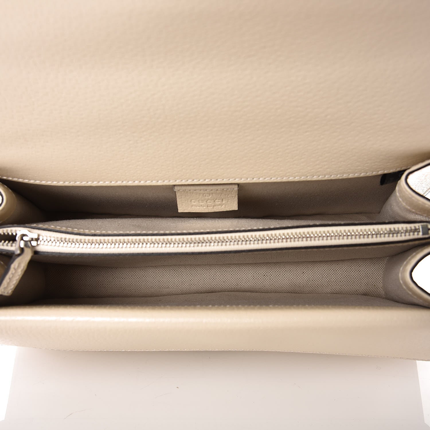 Gucci Textured Calfskin Crystal Small Dionysus Shoulder Bag Mystic White 5 of 9
