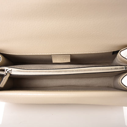 Gucci Textured Calfskin Crystal Small Dionysus Shoulder Bag Mystic White 5 of 9