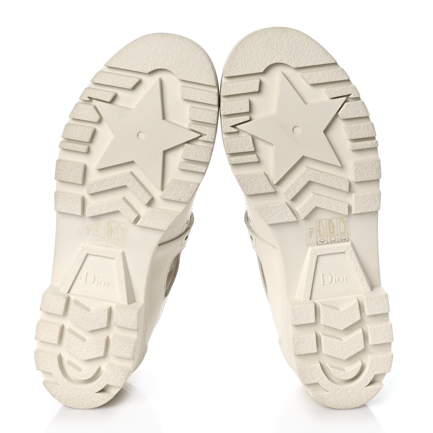 Christian Dior Brushed Calfskin Rubber Perforated Dioriron Derby Flat Shoes 37.5 Off White 6 of 10