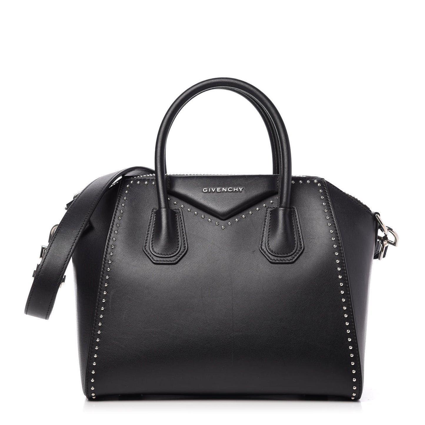 Calfskin Medium Studded Antigona Black