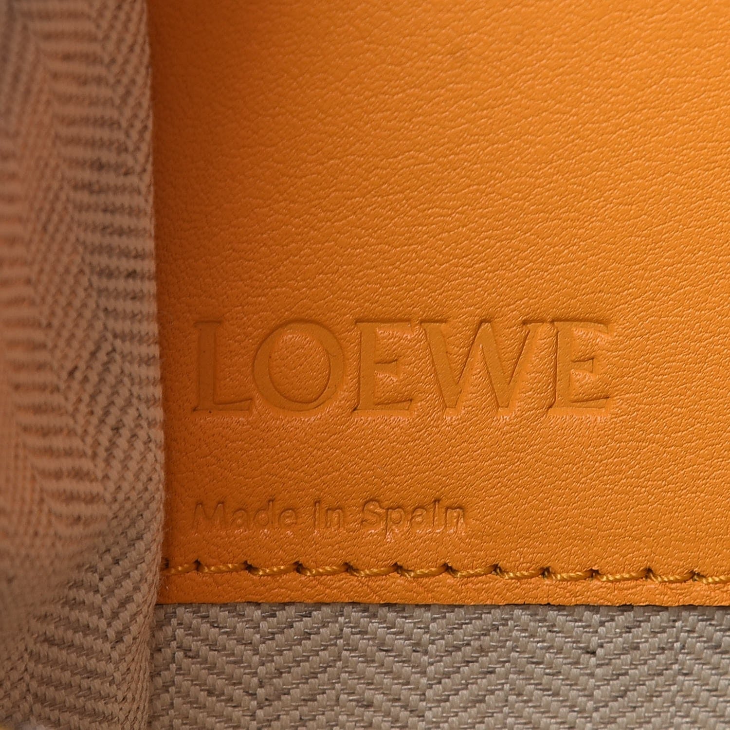 Loewe Calfskin Small Hammock Shoulder Bag Mandarin Yellow 6 of 7