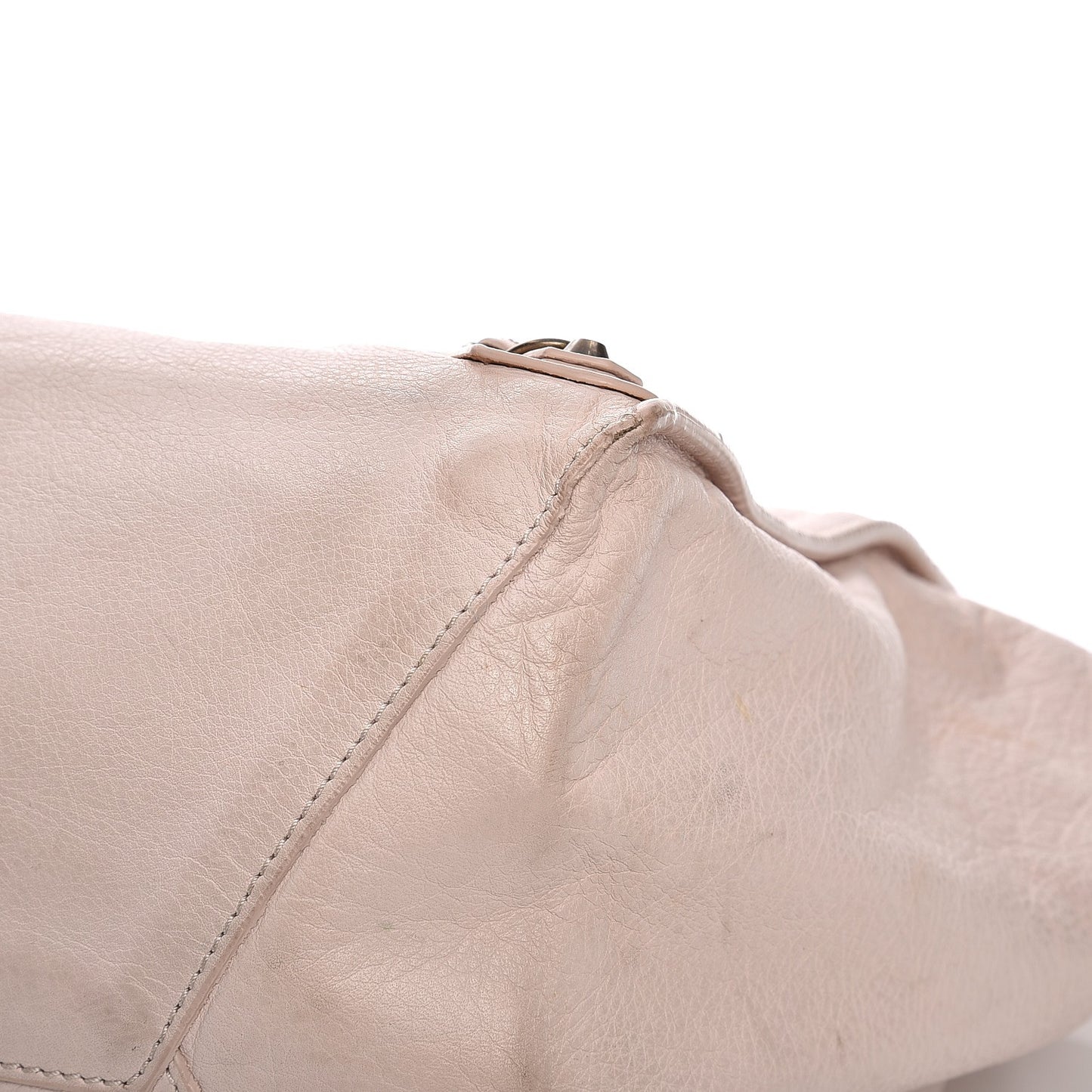 Calfskin Papier Ligne A5 Flap Tote Pink
