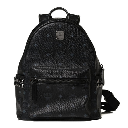 MCM Visetos Small Side Stud Stark Backpack Black 2 of 14
