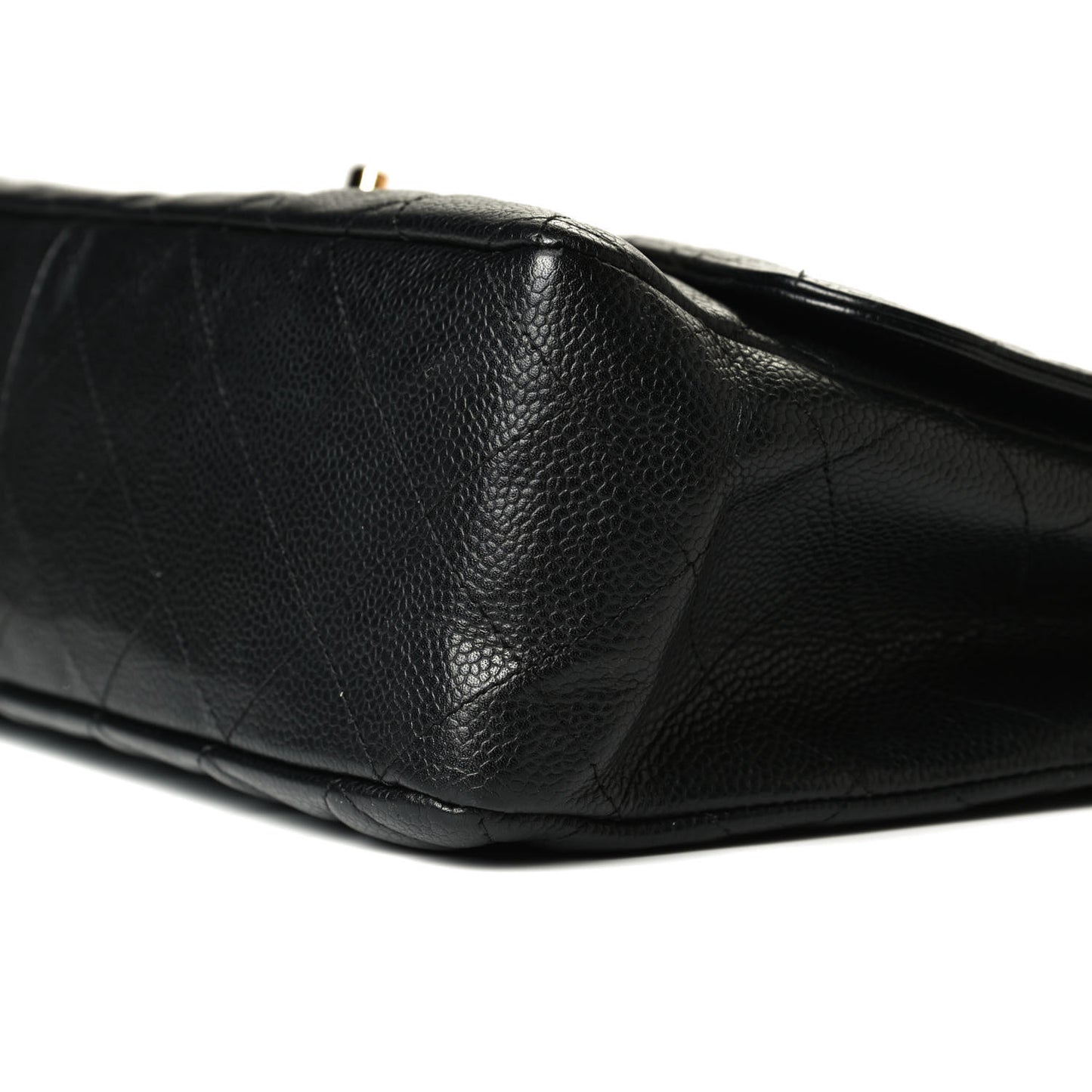 Caviar Quilted Jumbo Single Flap Black
