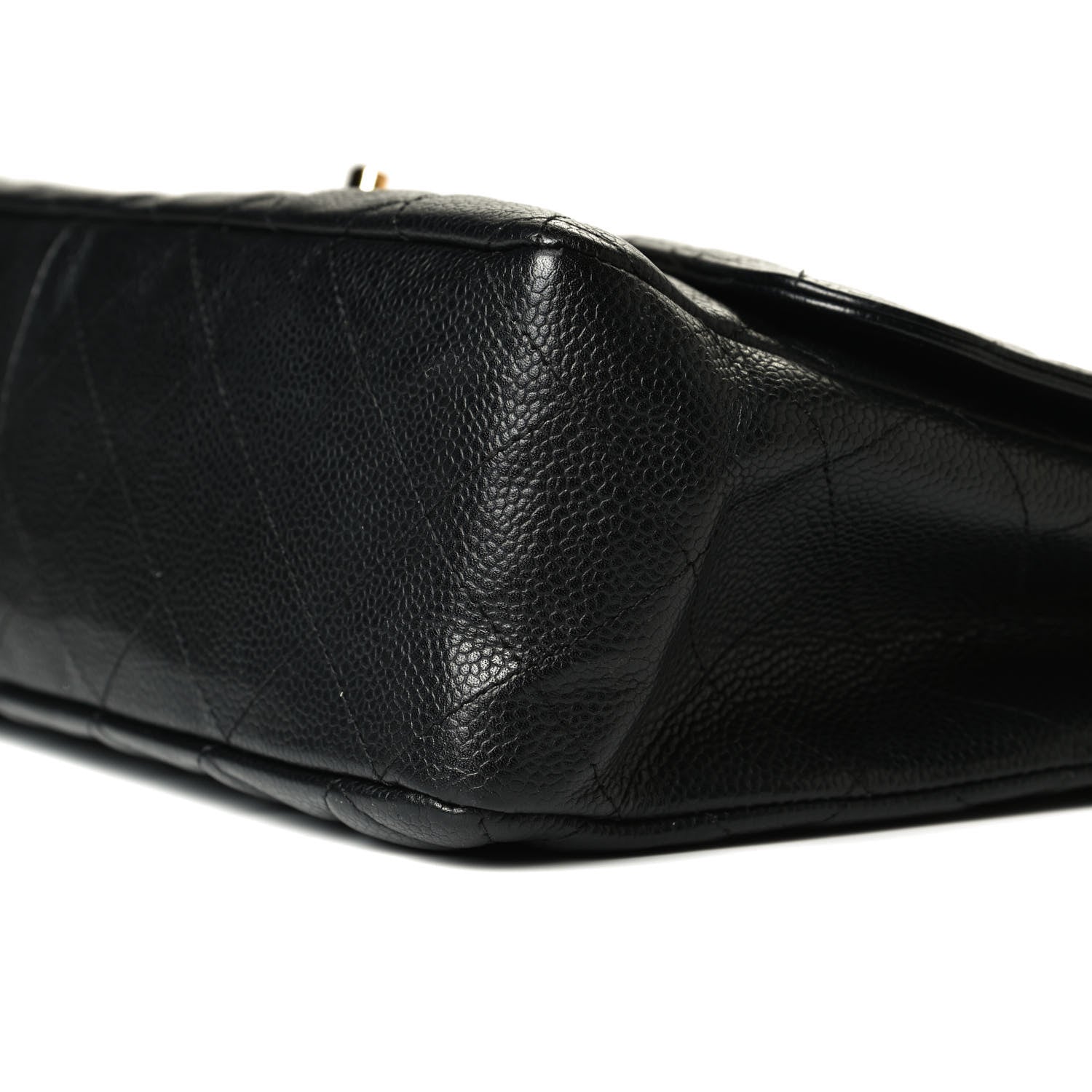 Chanel Caviar Quilted Jumbo Single Flap Black 10 of 12