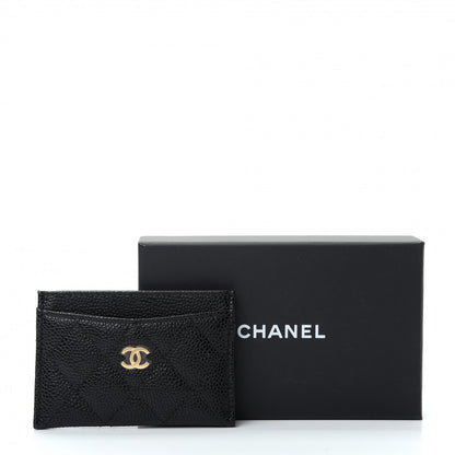 Chanel Caviar Quilted Card Holder Black 9 of 9