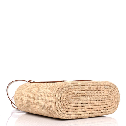 Loewe Raffia Square Small Basket Tote Bag Natural White 4 of 8