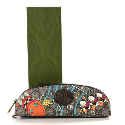 Gucci X DISNEY GG Supreme Monogram Donald Duck Pencil Case Beige Ebony 8 of 8