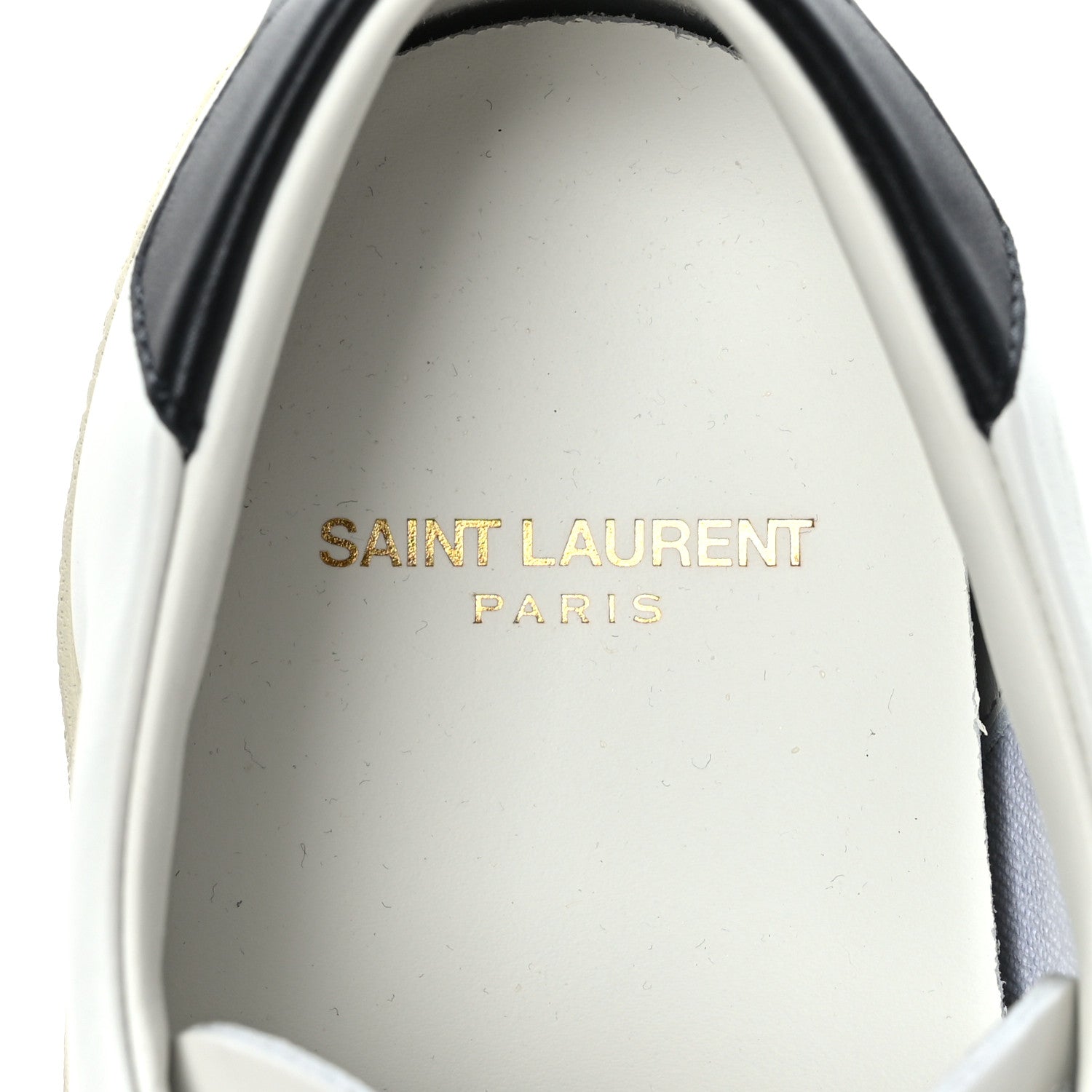 Saint Laurent Calfskin Embroidered Mens Court Classic Sneakers 39 White Black 11 of 11