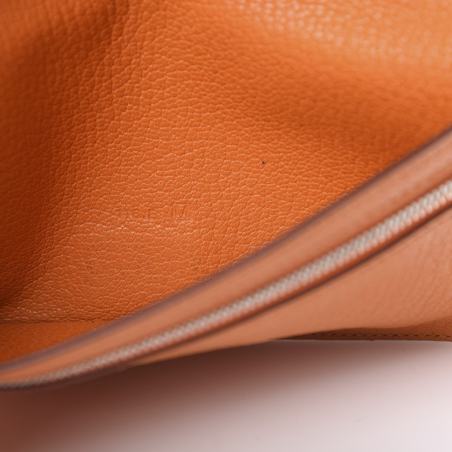 Hermes Chevre Mysore Bearn Gusset Wallet Orange 7 of 15