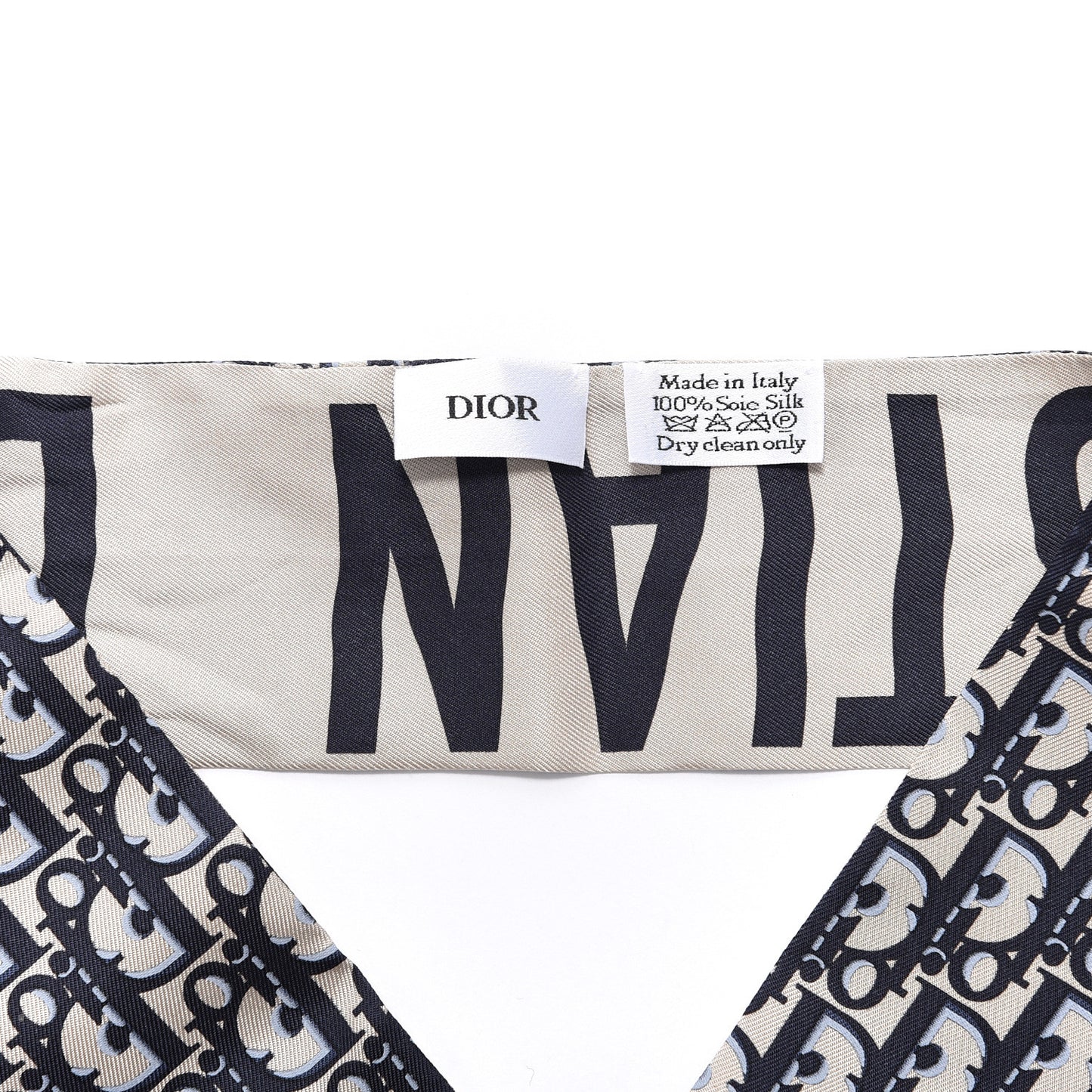 Silk Oblique Mitzah Scarf Blue