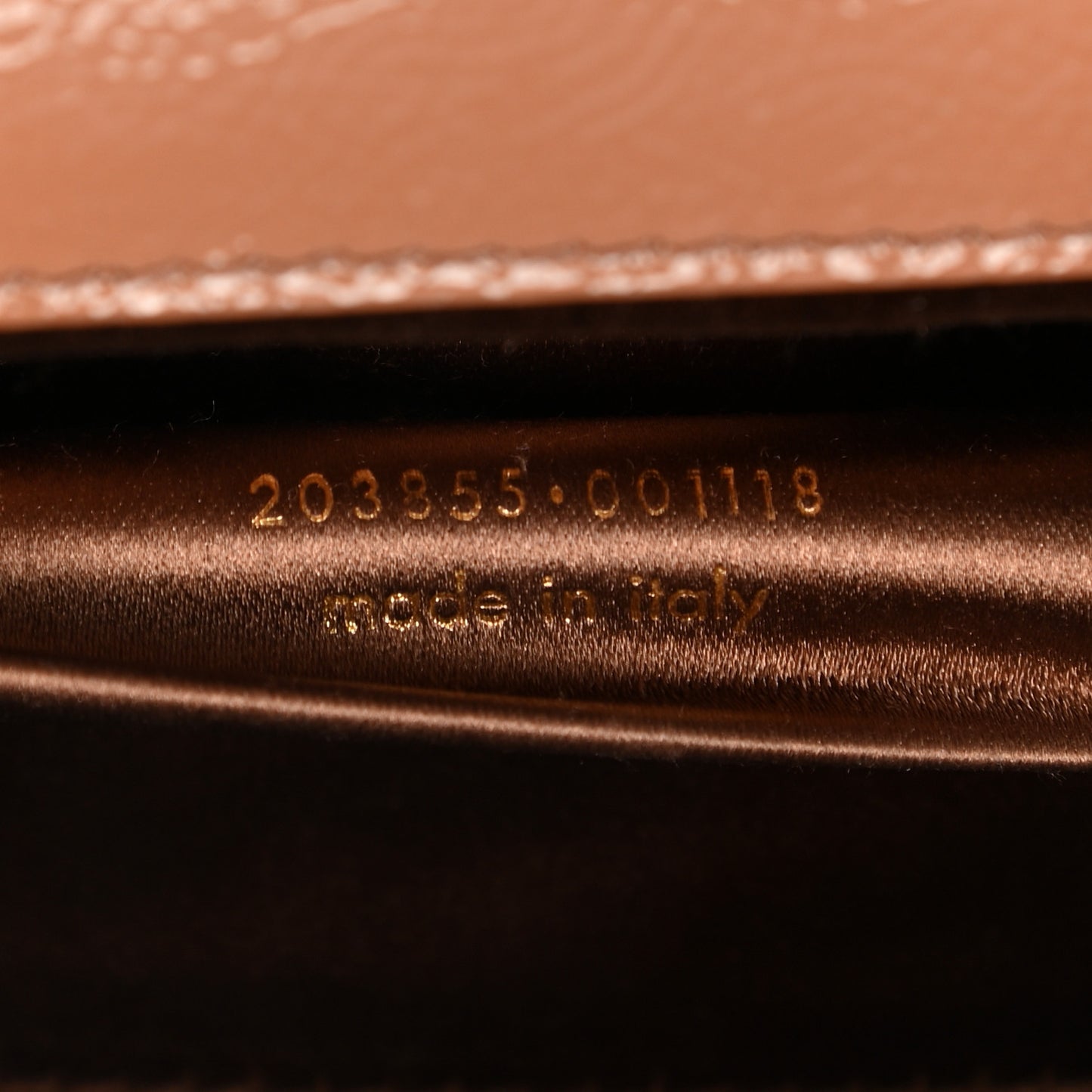 Patent Calfskin Large Belle De Jour Clutch Nude