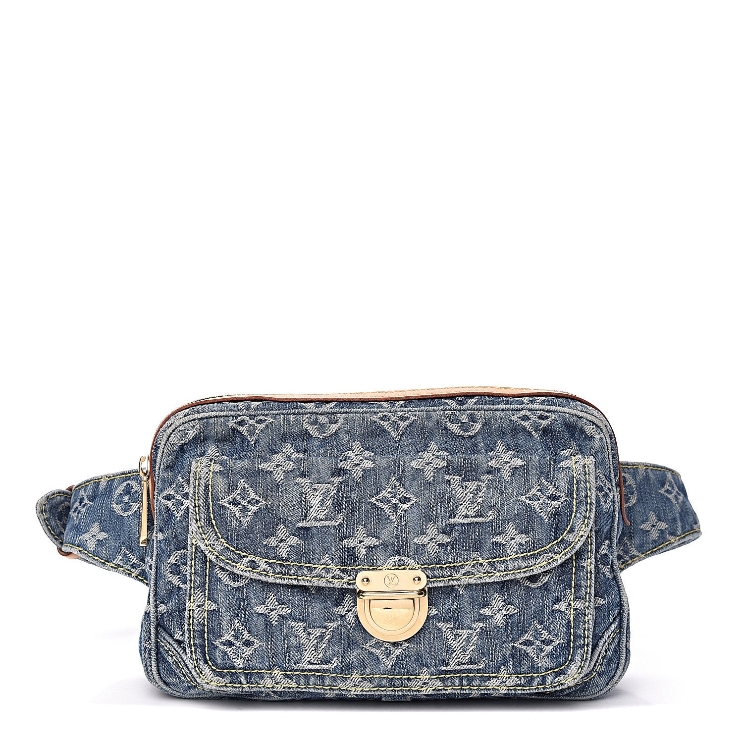 Louis Vuitton Monogram Denim Bum Bag Blue 1 of 11