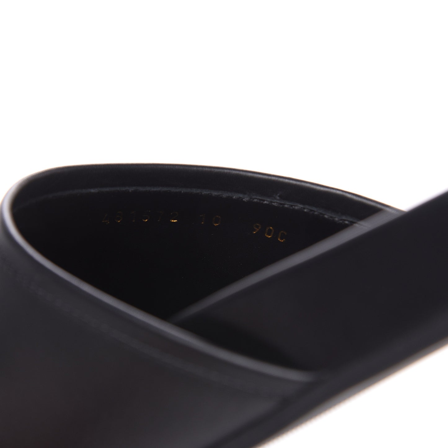 Calfskin Mens Horsebit River Slippers 10 Black