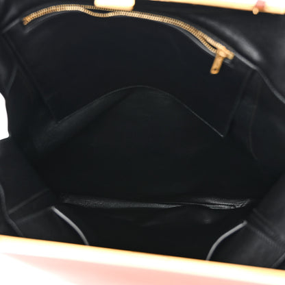 Celine Calfskin Vertical Clasp Cabas Marron Terracotta 5 of 10