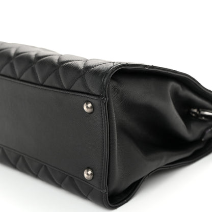 Chanel Caviar Quilted Medium CC Bucket Bag Black 10 of 13