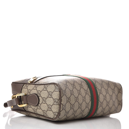 Gucci GG Supreme Monogram Web Small Ophidia Shoulder Bag Brown 4 of 11