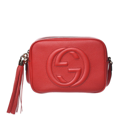 Gucci Pebbled Calfskin Small Soho Disco Bag Tabasco Red 1 of 10
