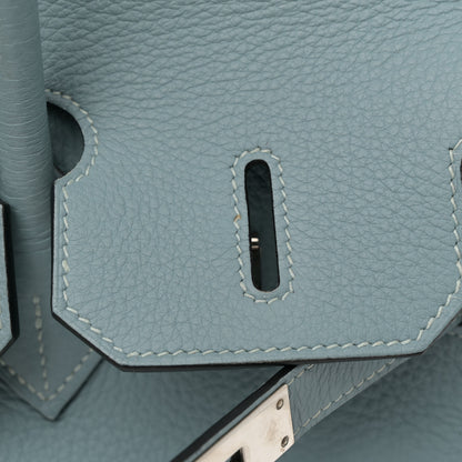 Hermes Taurillon Clemence Birkin 35 Ciel 19 of 26