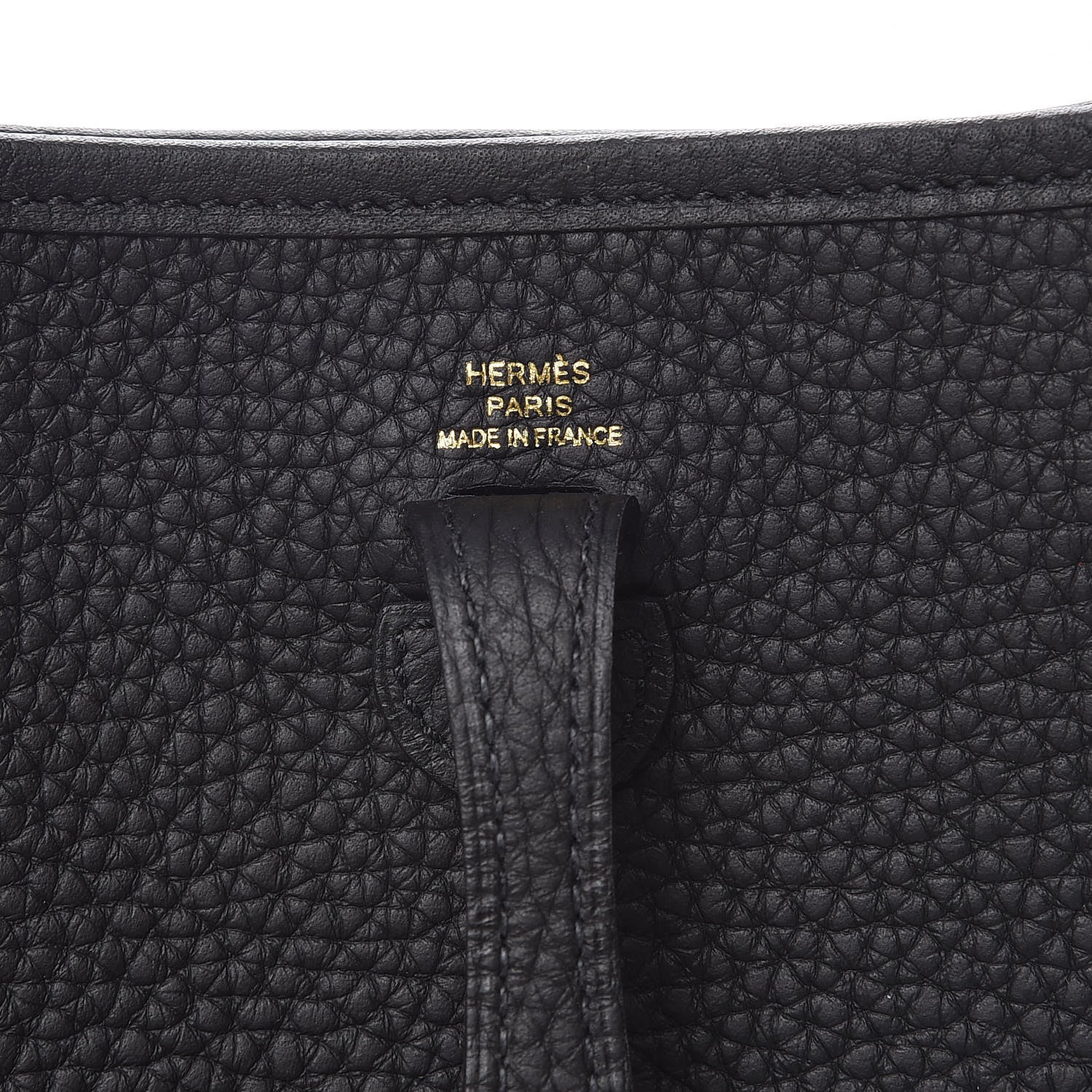 Hermes Taurillon Clemence Evelyne TPM Black 6 of 11