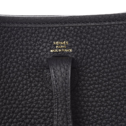 Hermes Taurillon Clemence Evelyne TPM Black 6 of 11