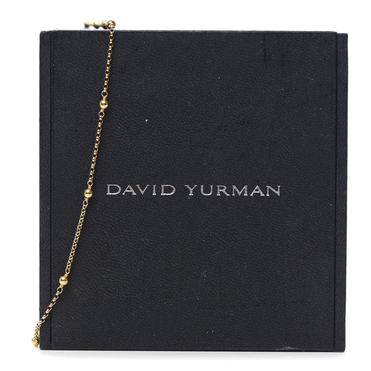 18K Yellow Gold Cable Collectibles Bead and Chain Necklace