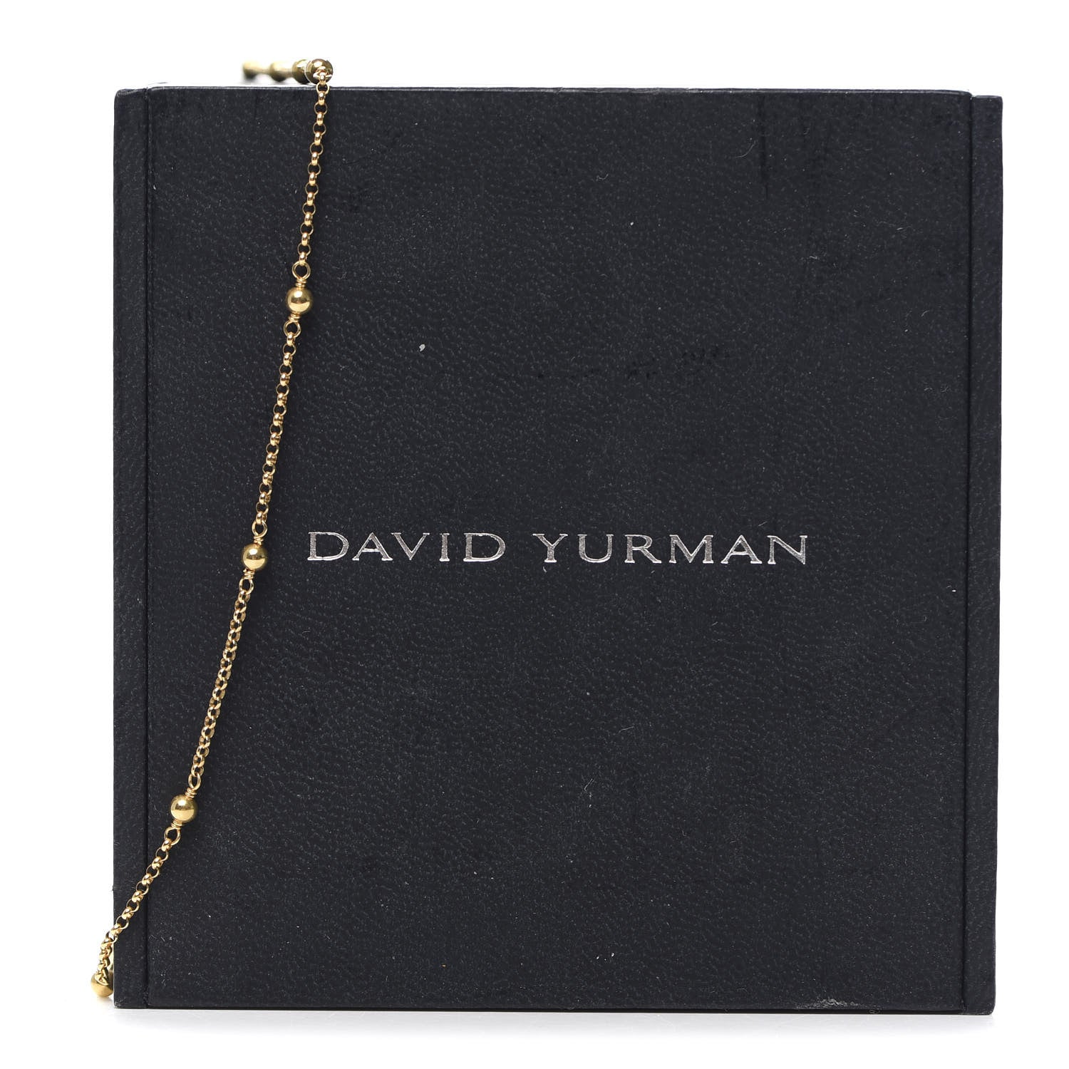 David Yurman 18K Yellow Gold Cable Collectibles Bead and Chain Necklace 5 of 5