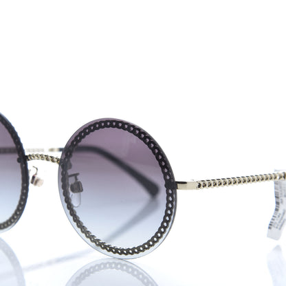 Chanel Round Chain Sunglasses 4245 Gold 10 of 11