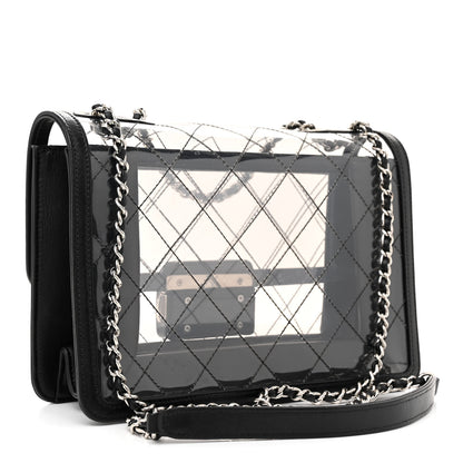 Chanel PVC Lambskin Quilted Beauty Lock Flap Black 3 of 13