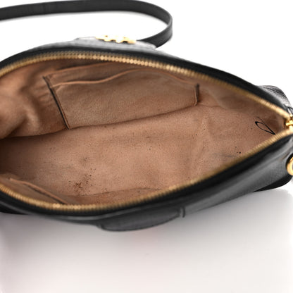 Gucci Calfskin GG Web Small Ophidia Dome Shoulder Bag Black 5 of 16