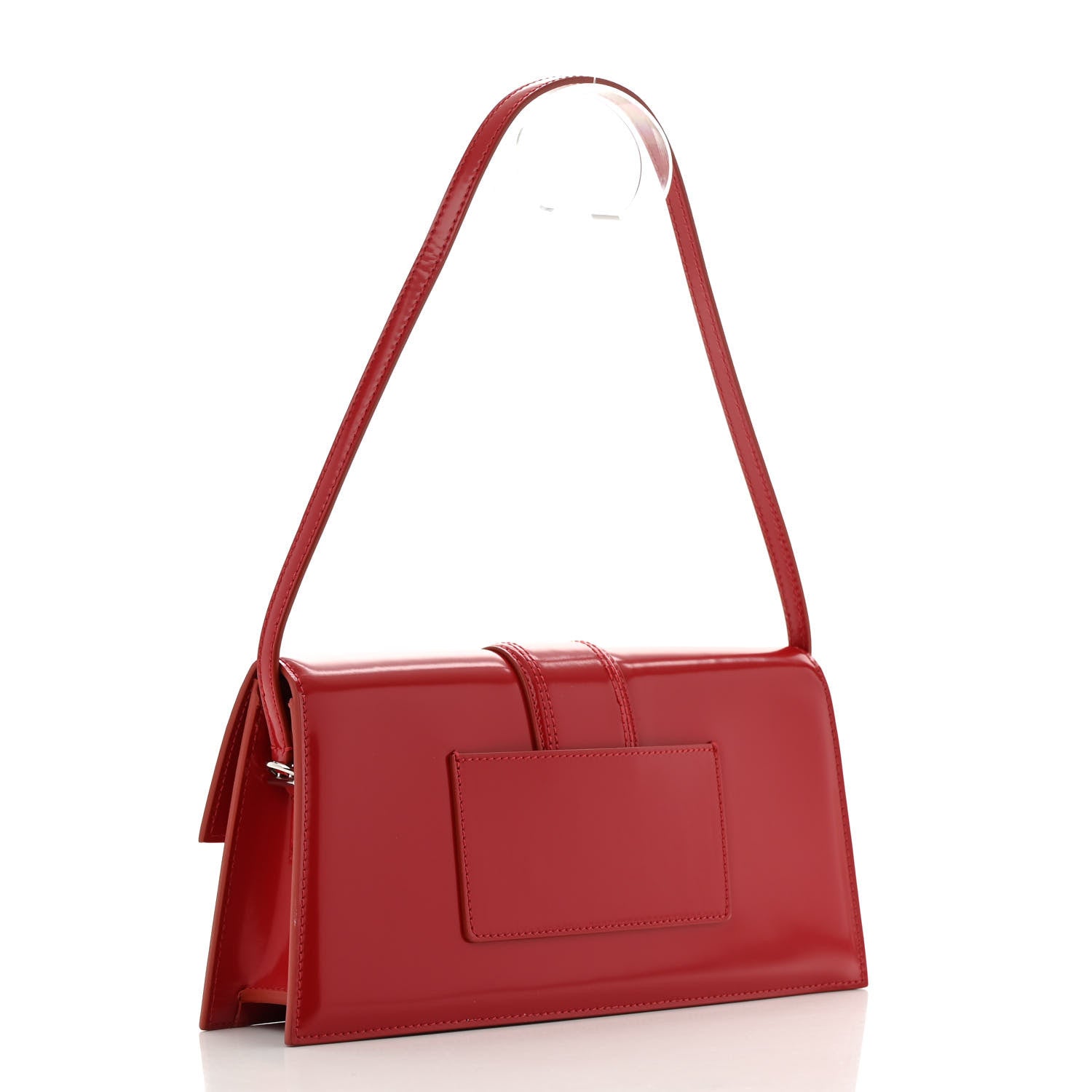 Jacquemus Glazed Calfskin Le Bambino Long Red 3 of 11