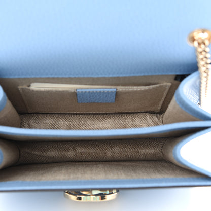 Gucci Dollar Calfskin Small Interlocking G Shoulder Bag Mineral Blue 5 of 10