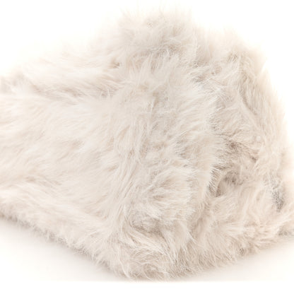 Balenciaga Faux Fur Medium Crush Chain Bag White 10 of 10