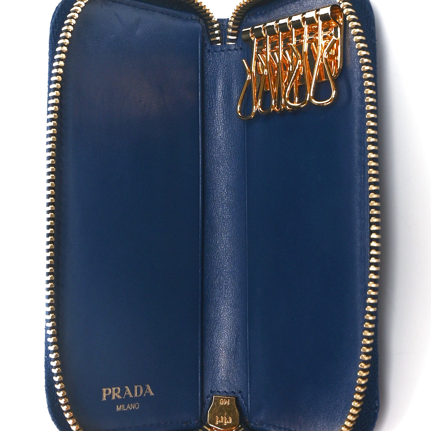 Vitello Move Zip Around Key Holder Bleutte