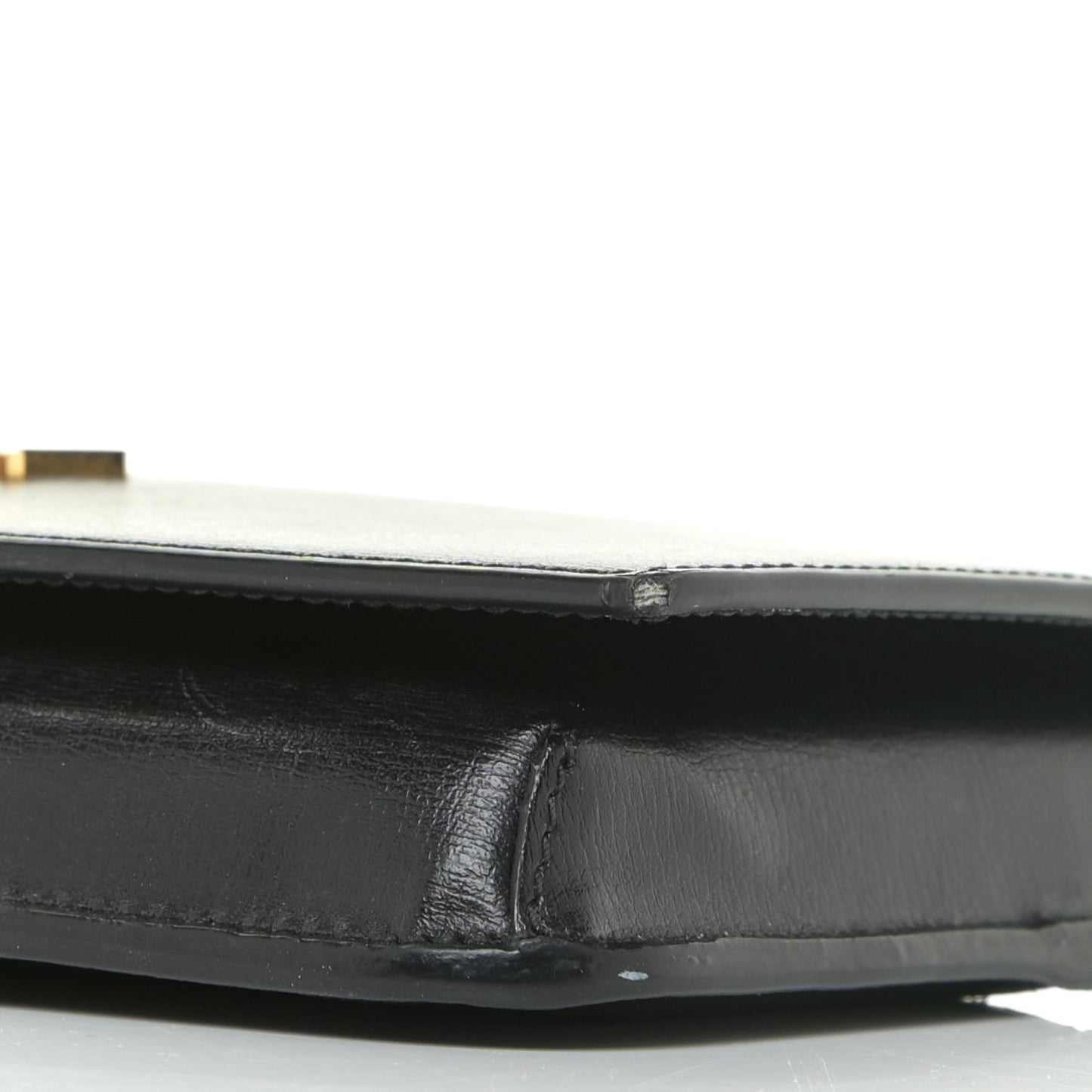 Smooth Calfskin Monogram Phone Holder Crossbody Black