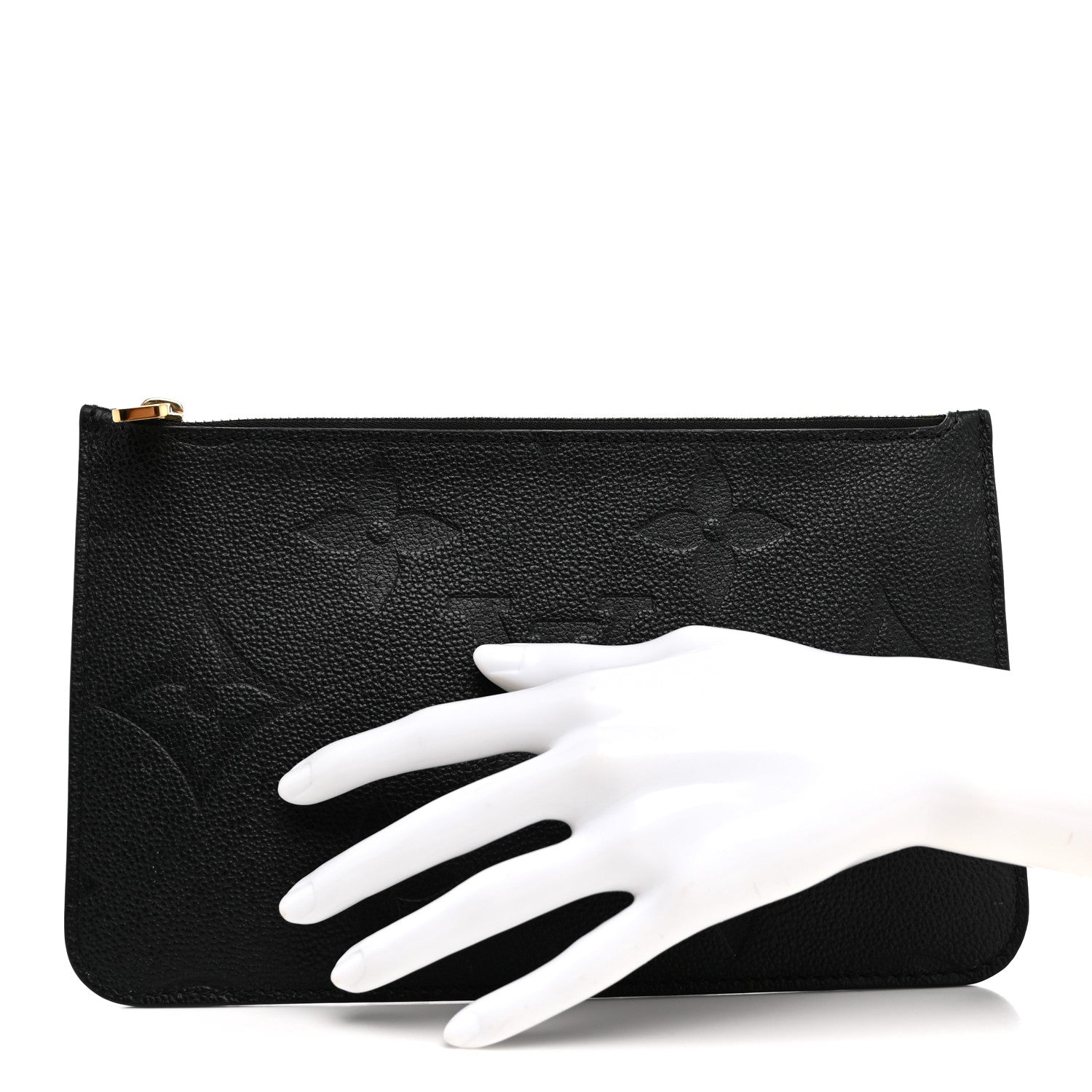 Louis Vuitton Empreinte Monogram Giant Neverfull MM Pochette Black 2 of 6