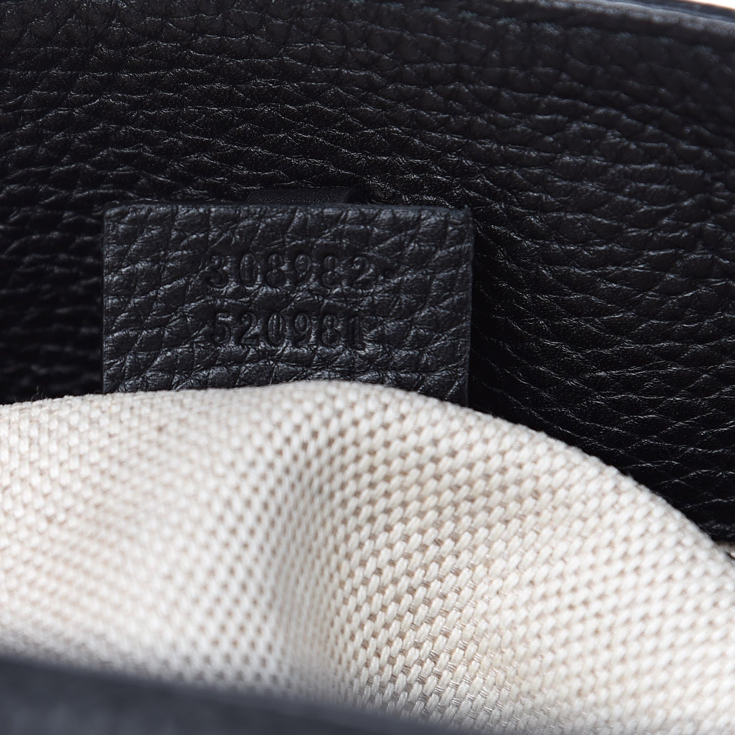 Gucci Pebbled Calfskin Medium Soho Chain Shoulder Bag Black 7 of 9