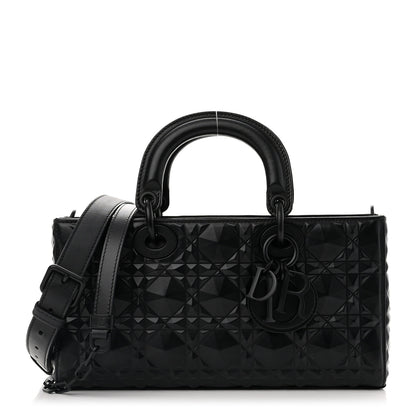 Christian Dior Calfskin Cannage Diamond Medium Lady D-Joy Black 1 of 10