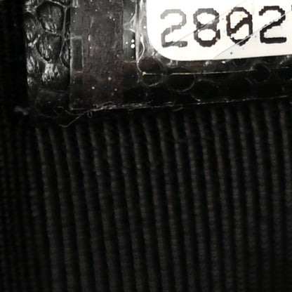 Chanel Caviar Quilted Mademoiselle Vintage Large Zip Pouch Black 7 of 9
